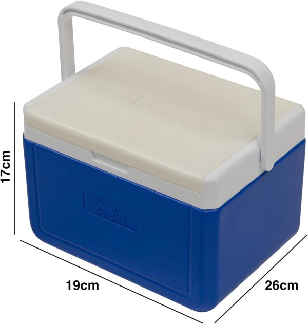 Andes 5L Cool Box Lunch Box for Food and Drinks, Fits 6 x 330ml Cans