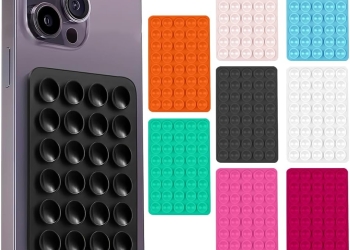 chunyuwen 8PCS Silicone Suction Phone Case Mount,sticky phone case for wall,Hands-Free Fidget Toy Mirror Shower Phone Holder, Non Slip Suction Cup Phone Mount(coloured)