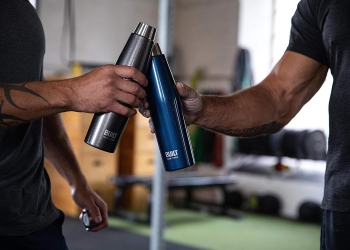 Built Perfect Seal Leakproof Insulated Water Bottle, Stainless Steel, 540 ml, Navy