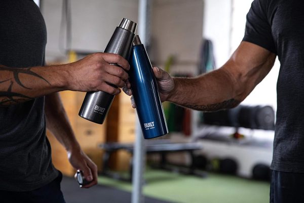 Built Perfect Seal Leakproof Insulated Water Bottle, Stainless Steel, 540 ml, Navy